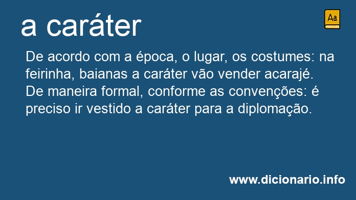 Significado de a carter