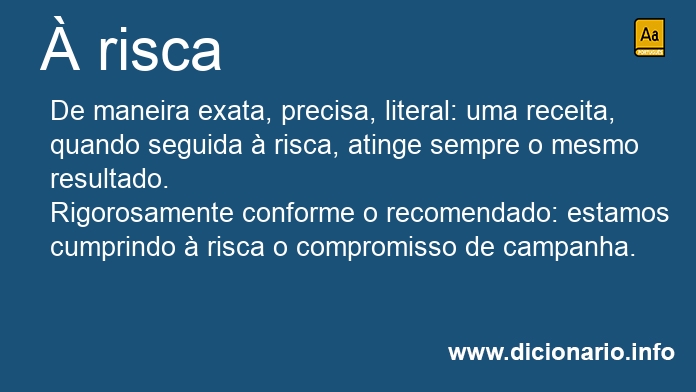 Significado de  risca