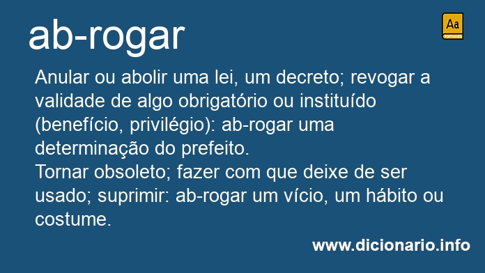 Significado de ab-rogais