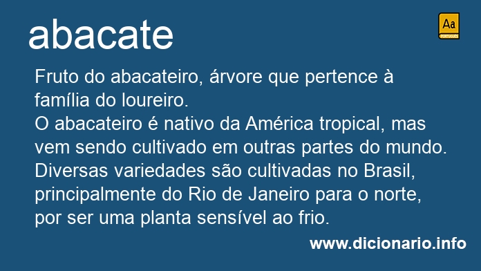 Significado de abacate