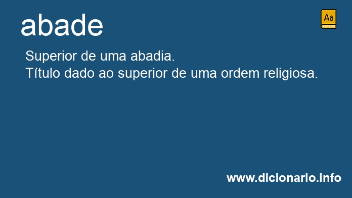 Significado de abade