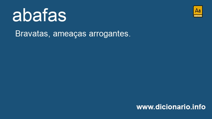 Significado de abafas