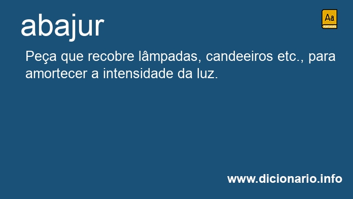 Significado de abajur