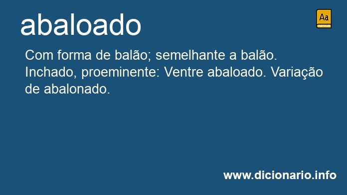 Significado de abaloado