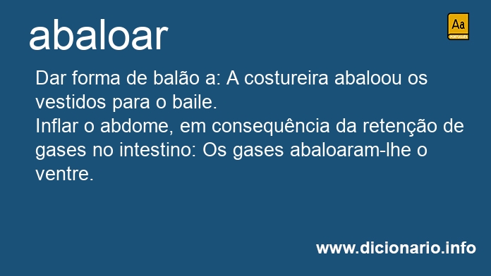 Significado de abaloar
