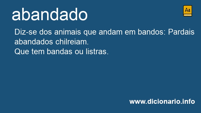 Significado de abandado