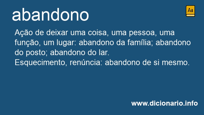 Significado de abandono