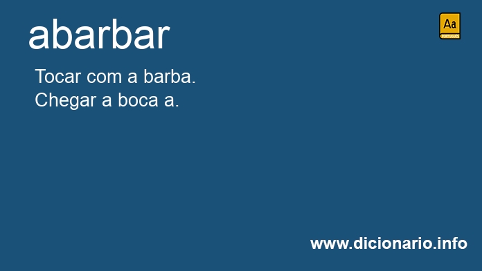 Significado de abarbar