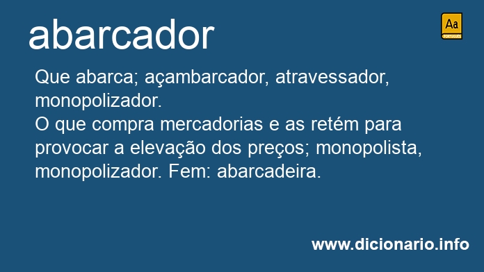 Significado de abarcador