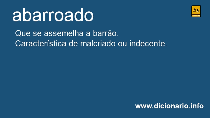 Significado de abarroado
