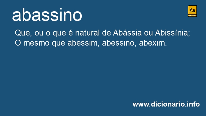 Significado de abassino
