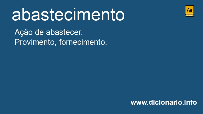 Significado de abastecimento