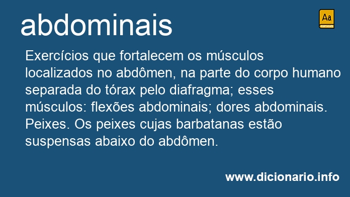 Significado de abdominais