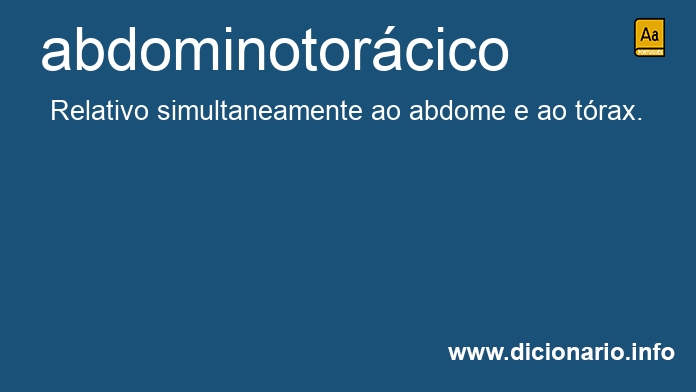 Significado de abdominotorcico
