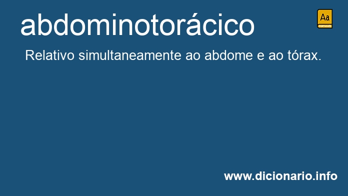 Significado de abdominotorcico