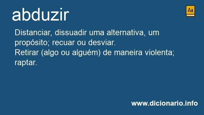 Significado de abduziam