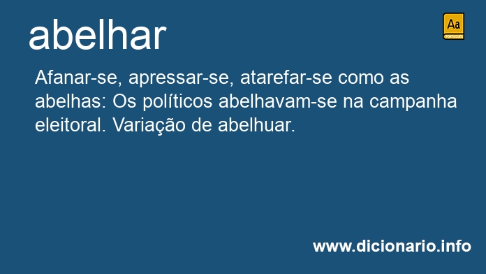 Significado de abelhar