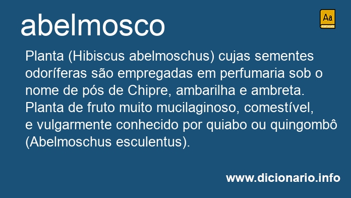 Significado de abelmosco