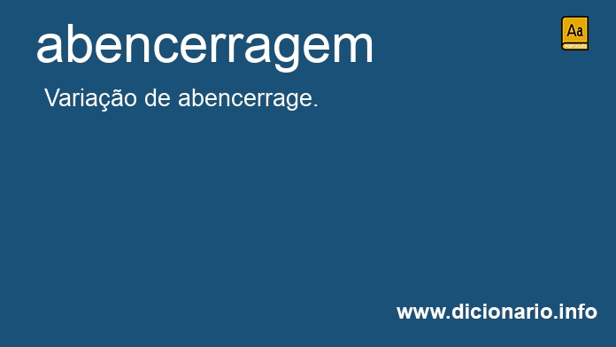 Significado de abencerragem