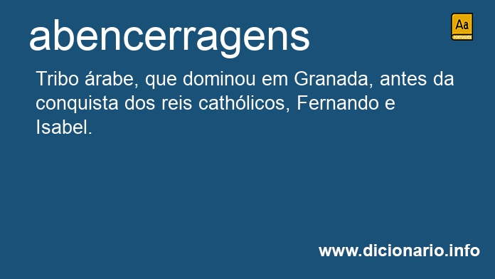 Significado de abencerragens