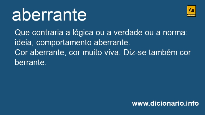 Significado de aberrante