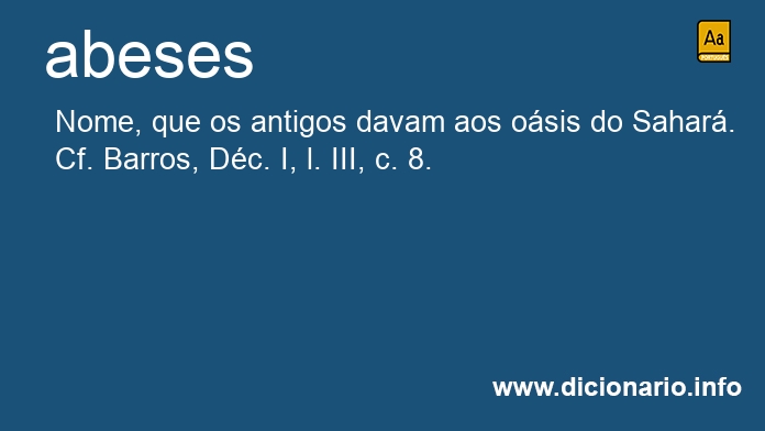 Significado de abeses