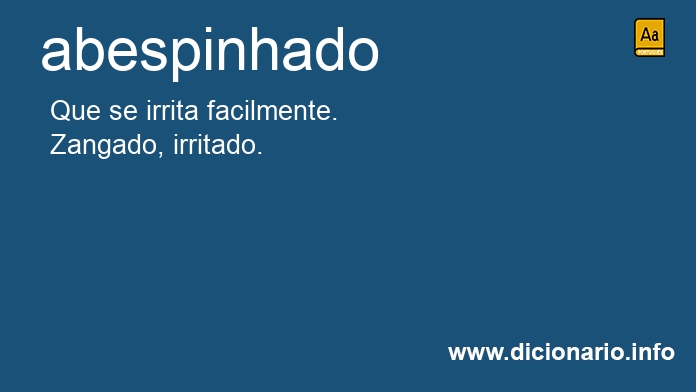 Significado de abespinhado