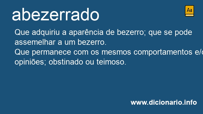 Significado de abezerrado