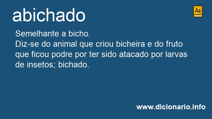 Significado de abichado