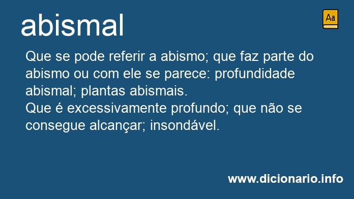 Significado de abismal