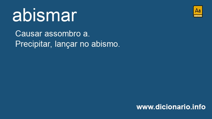 Significado de abismar