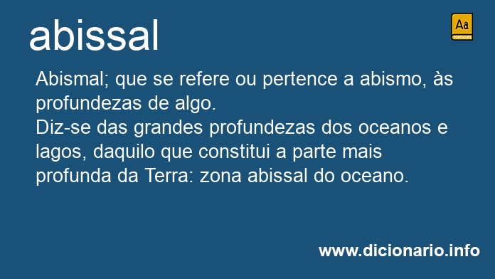 Significado de abissal