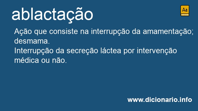 Significado de ablactao