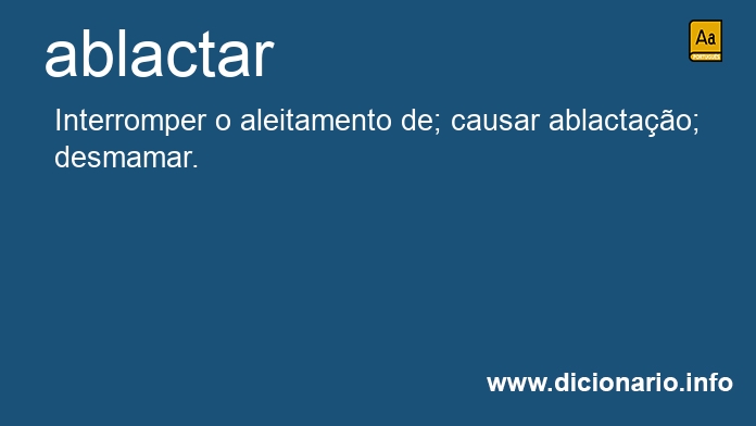 Significado de ablactas