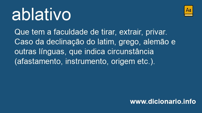 Significado de ablativo