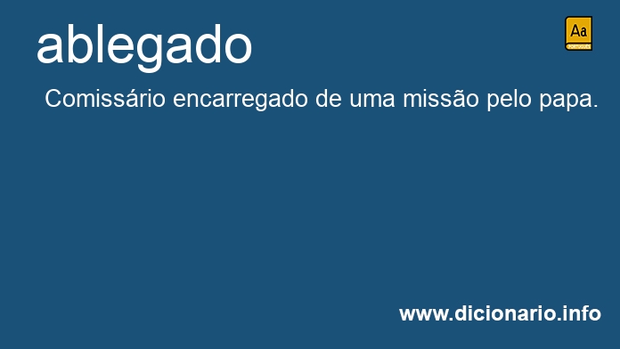 Significado de ablegado
