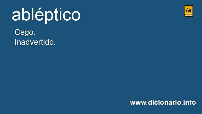 Significado de ablptica