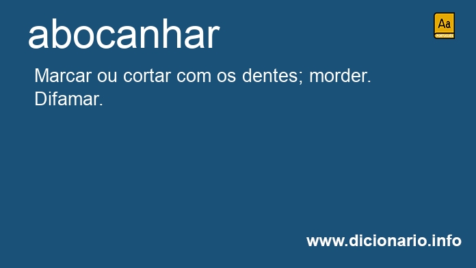 Significado de abocanha