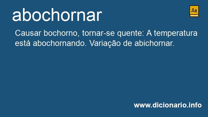 Significado de abochorna