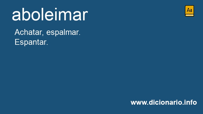 Significado de aboleima
