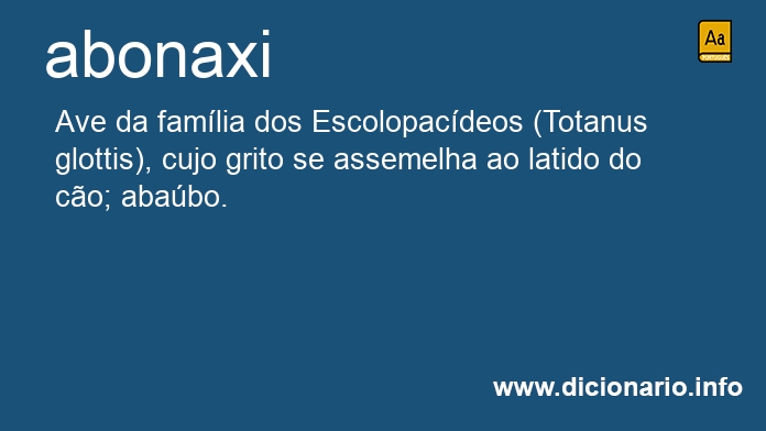 Significado de abonaxi