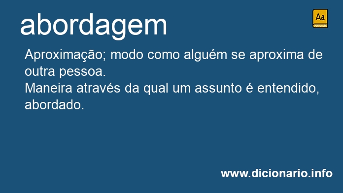 Significado de abordagem