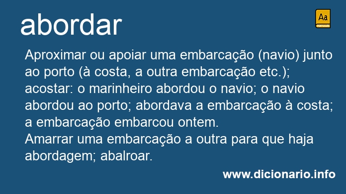 Significado de abordareis