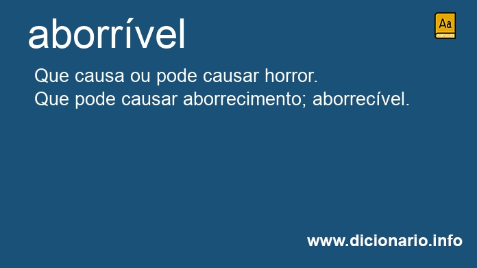 Significado de aborrvel