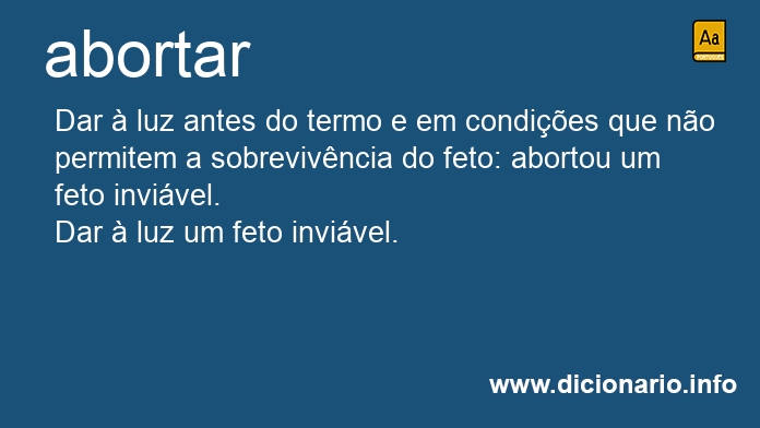 Significado de aborta