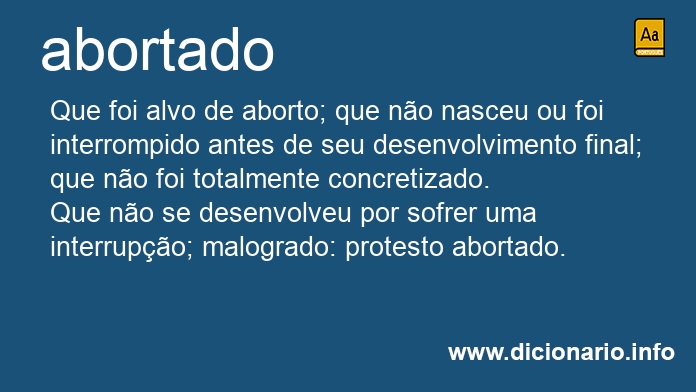 Significado de abortada