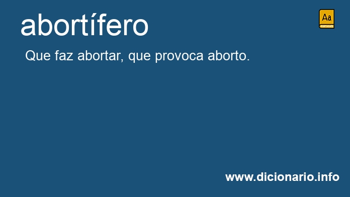 Significado de abortfera