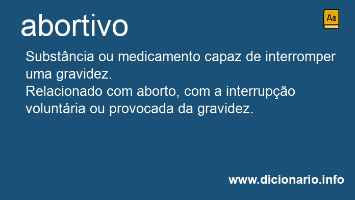 Significado de abortivo