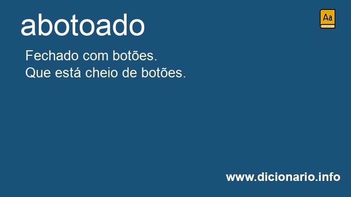Significado de abotoada