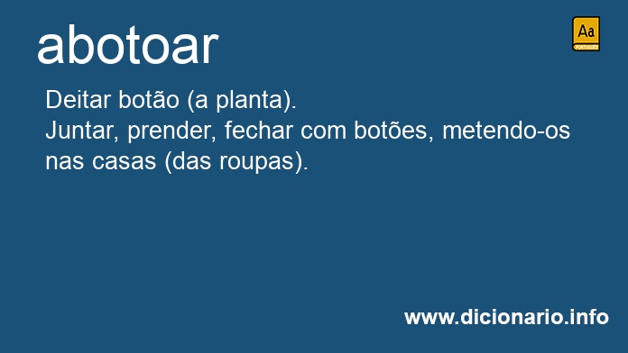 Significado de abotoars